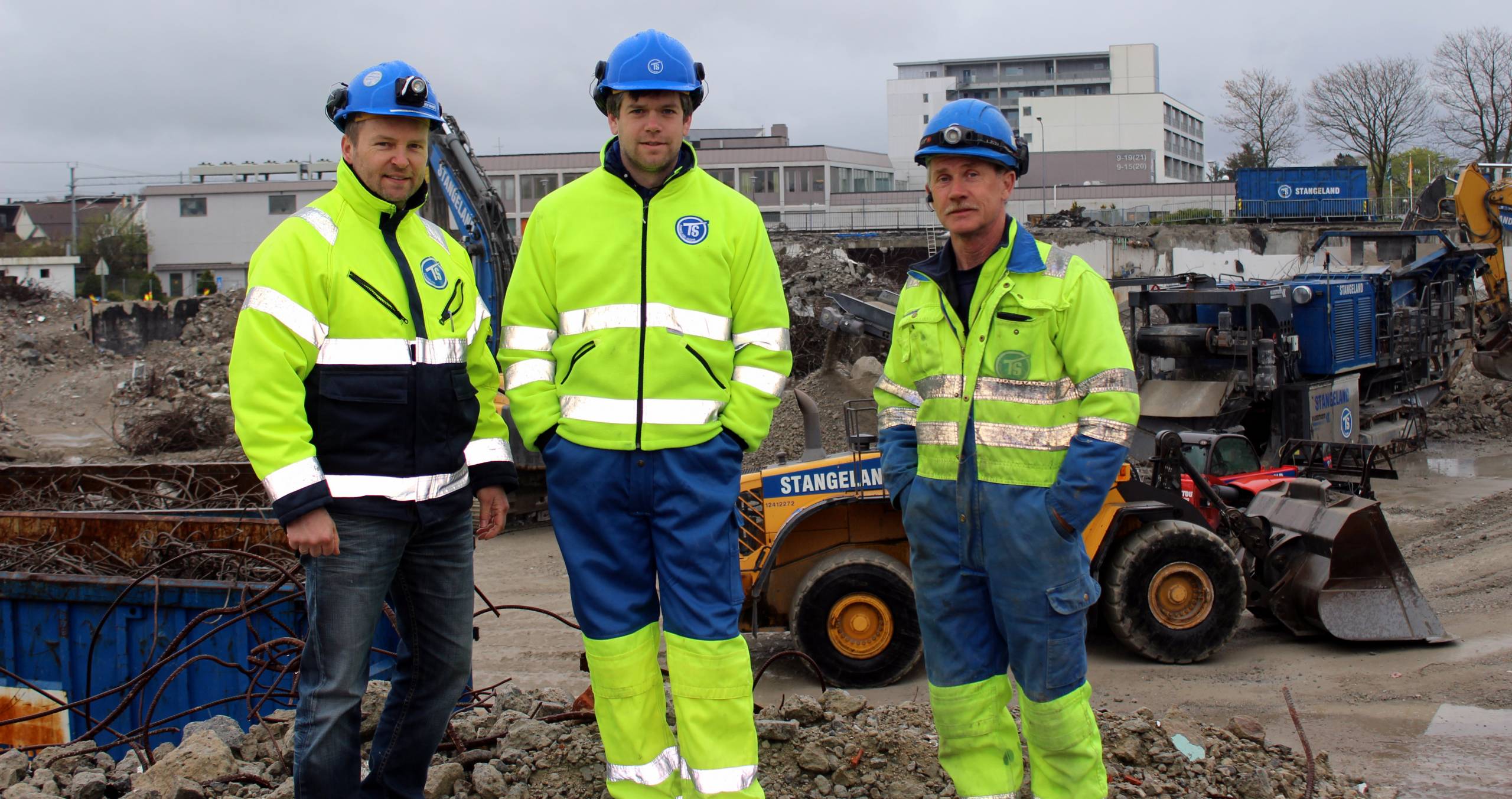 Olav Silde, Jørgen Evjen og Traand Meland på onsdagsrunden.